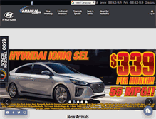 Tablet Screenshot of amarillohyundai.com